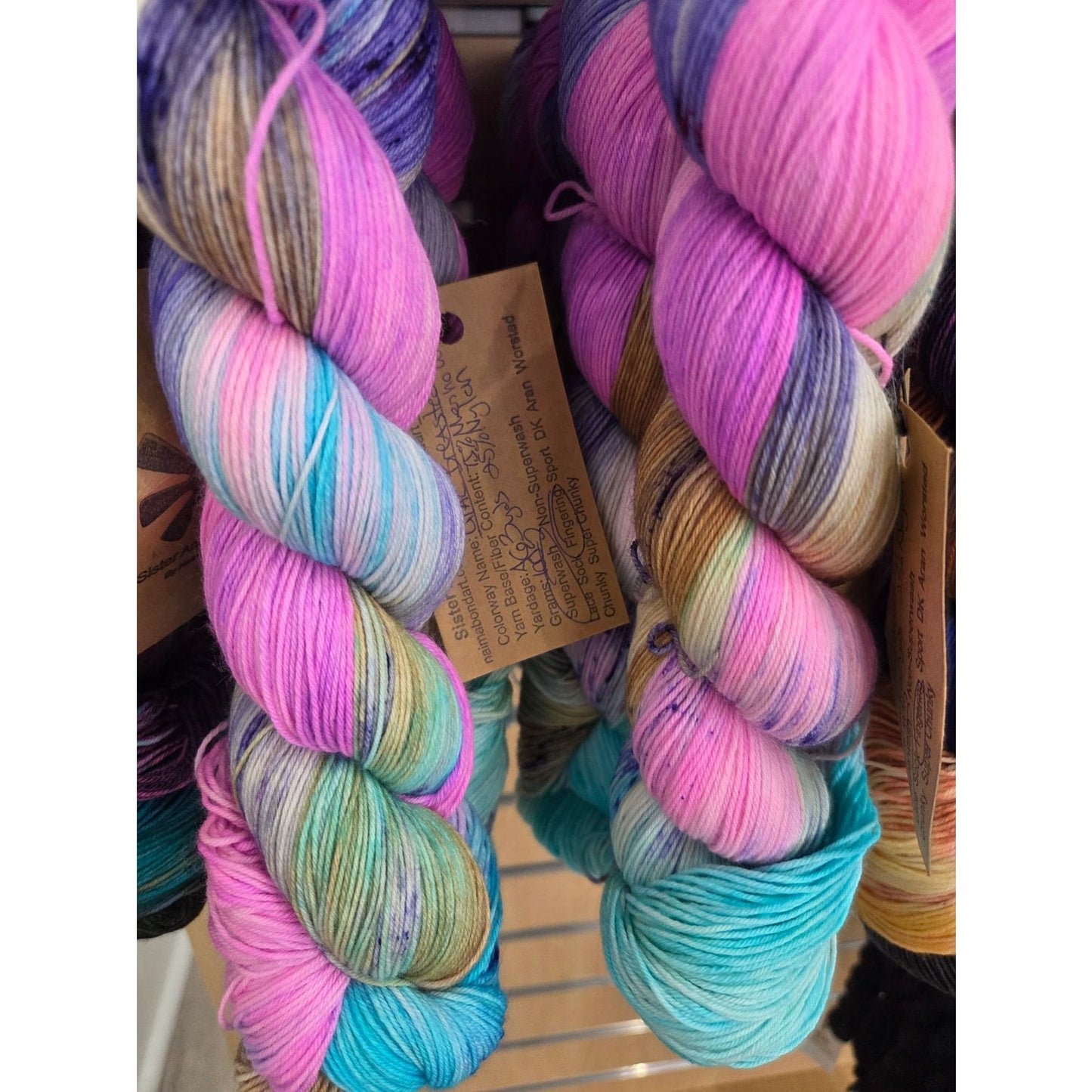 Sister Ananse Bird Collection Yarn - Hand-Dyed Wool Lilac-Breasted Roller