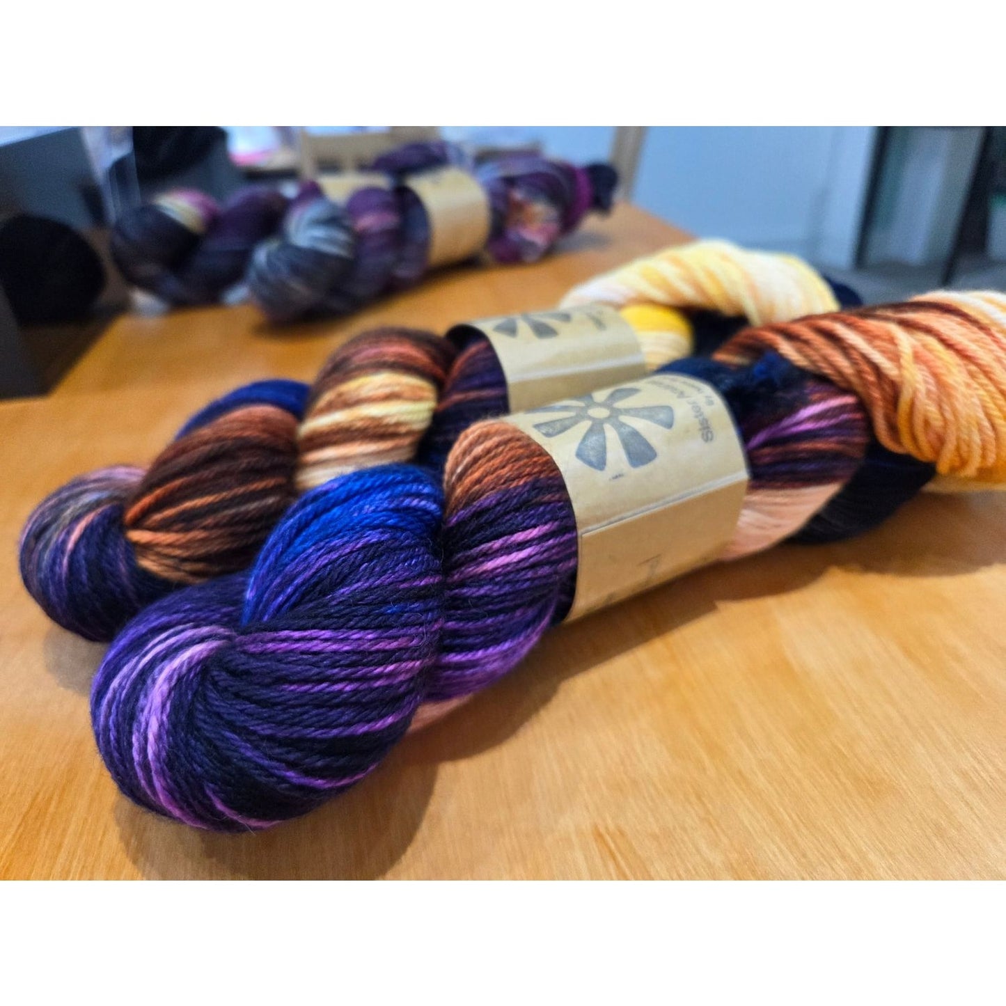 Sister Ananse Bird Collection Yarn - Hand-Dyed Wool Mandarin Duck