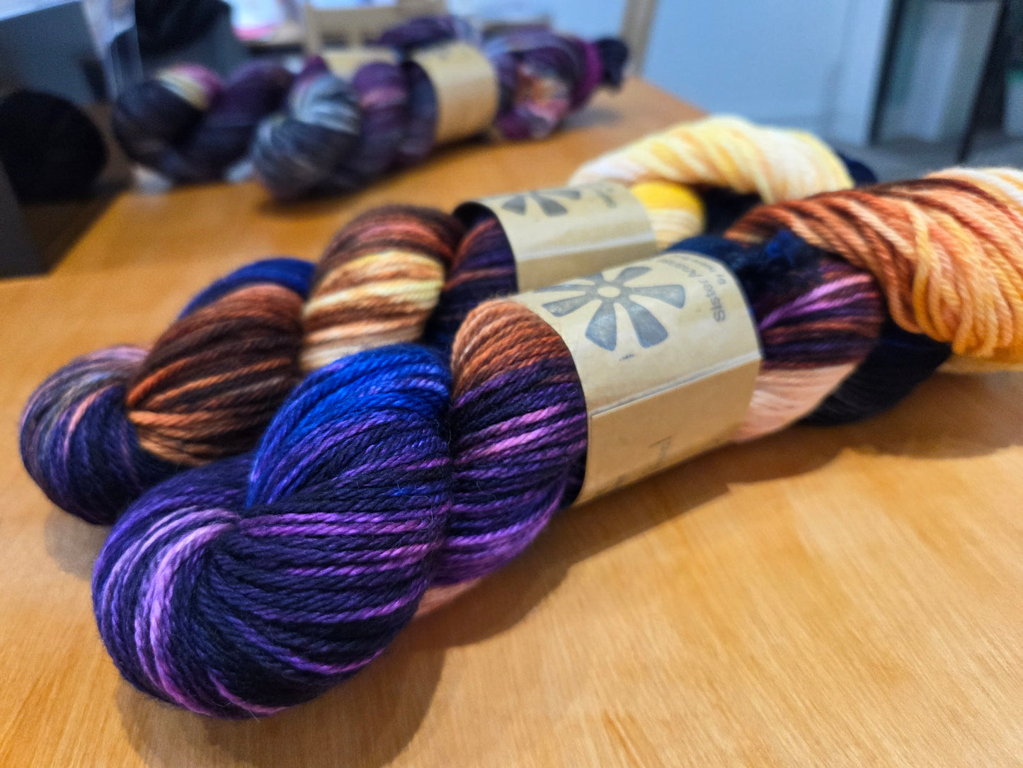 Sister Ananse Bird Collection Yarn - Hand-Dyed Wool Mandarin Duck