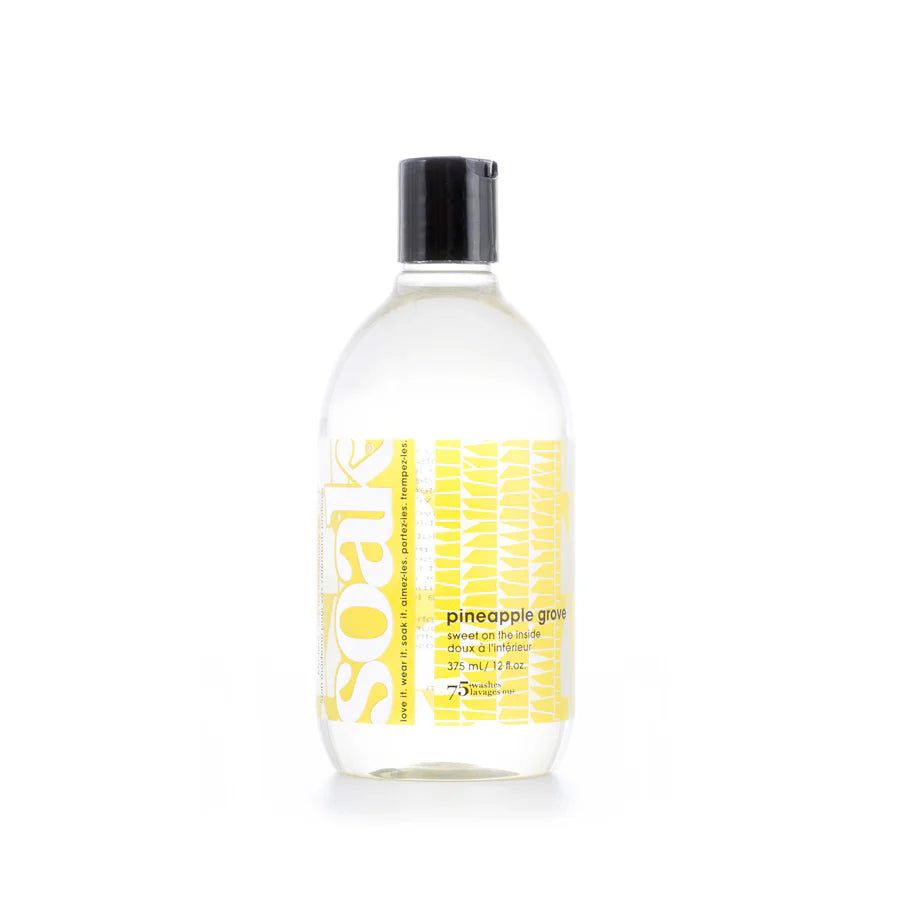 Soak Wholesale Pineapple Grove Soap with laundry wash symbols for delicate fabrics