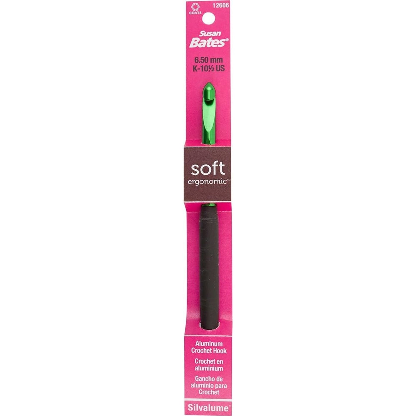 Bryson Distributing 6.50 mm ergonomic crochet crochet hook with a comfortable grip for easy crafting
