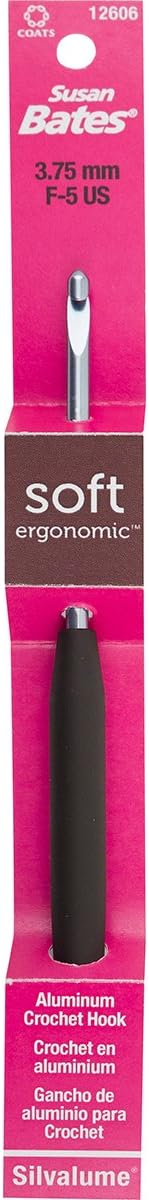 Susan Bates Silvalume Soft Ergonomic Crochet Hook
