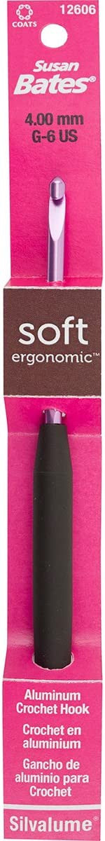 Susan Bates Silvalume Soft Ergonomic Crochet Hook