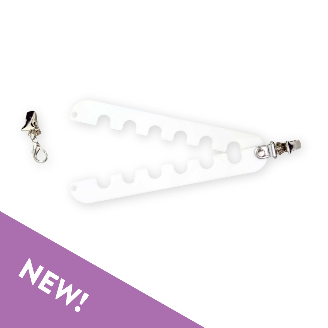 Twice Sheared Sheep Yarn Organizer in White for Convenient Skein Management