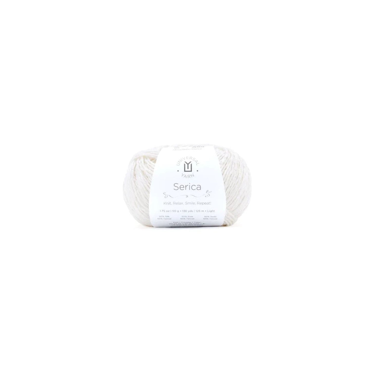 Universal Yarn Serica in Cream Color, Perfect for Knitting and Crocheting Projects