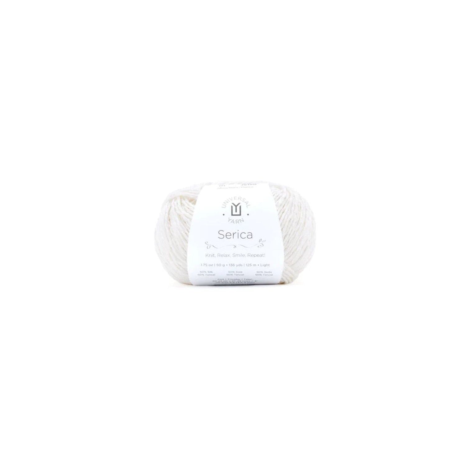Universal Yarn Serica in Cream Color, Perfect for Knitting and Crocheting Projects