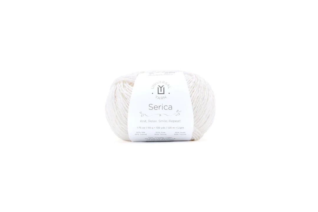 Universal Yarn Serica in Cream Color, Perfect for Knitting and Crocheting Projects