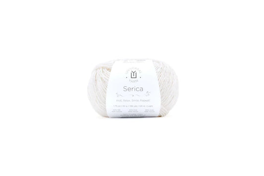 Universal Yarn Serica in Cream Color, Perfect for Knitting and Crocheting Projects