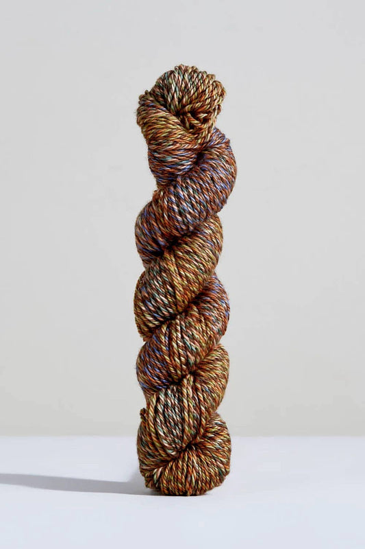 Urth Yarns Spiral Grain Light Worsted, beautifully twisted multicolor yarn skein for knitting projects