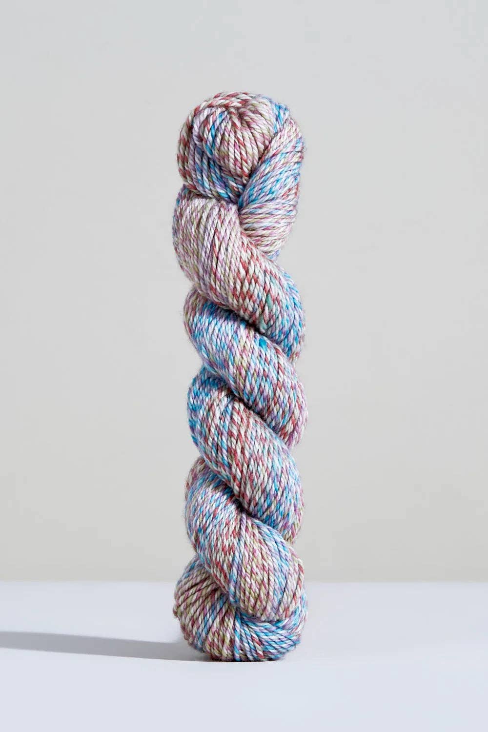 Urth Yarns Spiral Grain Light Worsted Yarn in Twisted Multi-Colored Blend for Knitting and Crocheting