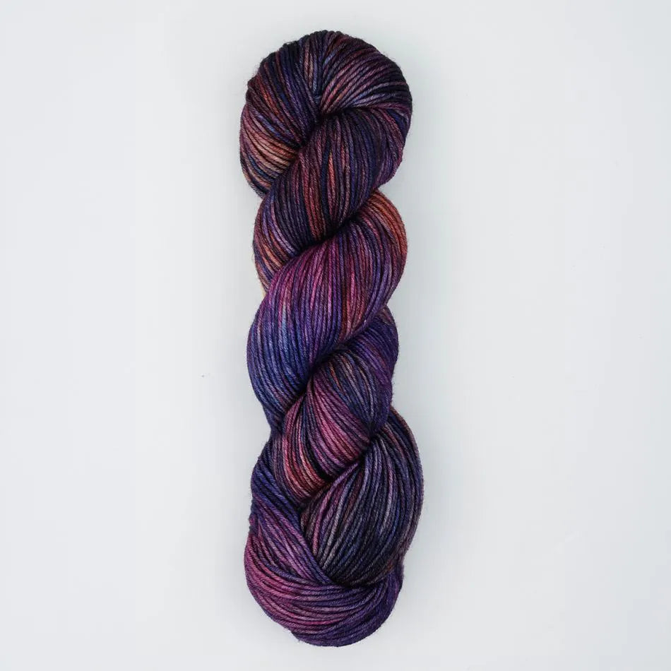 KnitPro Viva Aero Yarn in a beautiful blend of purple and pink tones for vibrant knitting projects