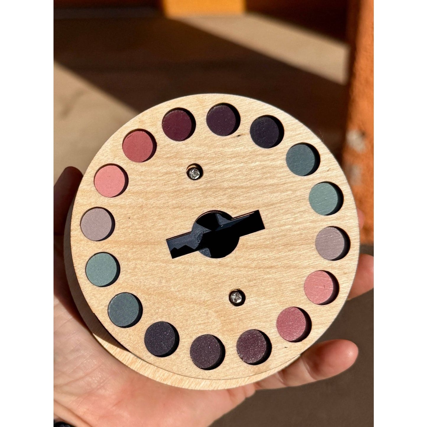 Lemonwood Color Palette with Circular Design Featuring Waves of Colors for Creative Projects